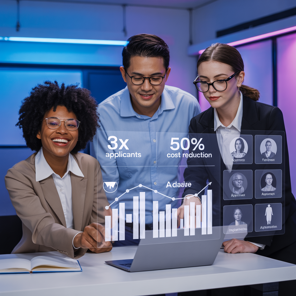 AI Ads: 3× Applicants, Half Cost
