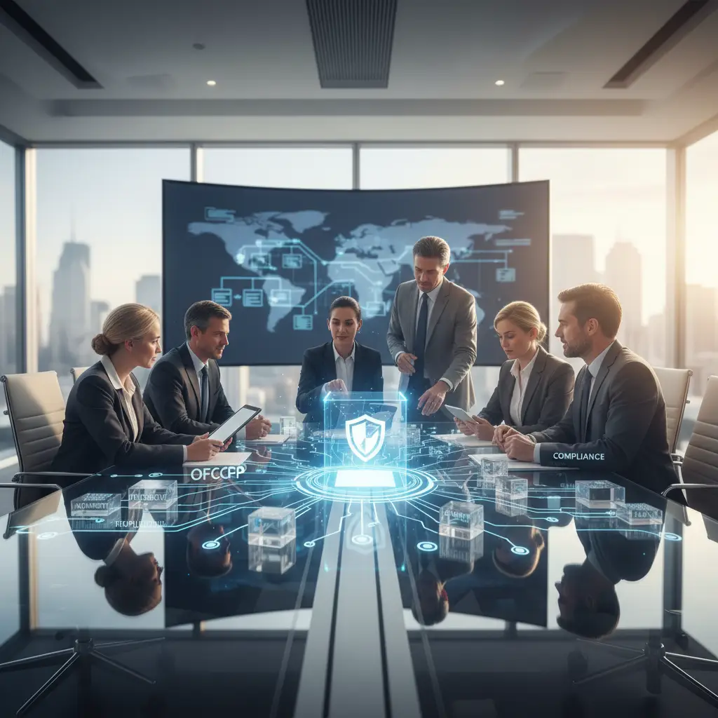 chart illustrating the multi-faceted strategic ofccp compliance framework for talent acquisition.