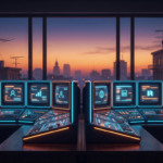 a hiring manager thoughtfully sifting through a stack of diverse job applications.