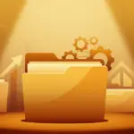 glowing folders, gears, clocks, and ascending arrows symbolizing ofccp quarterly reporting.